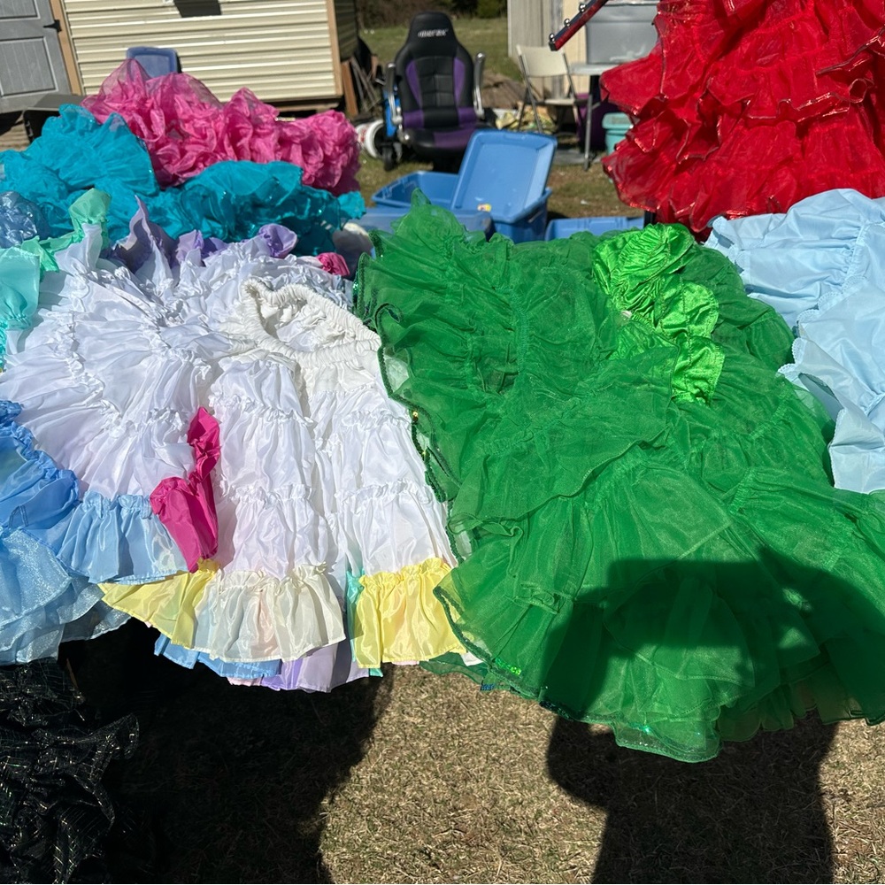Light Blue Ruffled Skirt Set - Picture 3 of 5